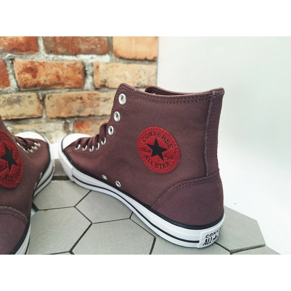 Converse CTAS High Top Shoes‎ Sneakers A12710F Park Red Suede Canvas Men Sz 11.5